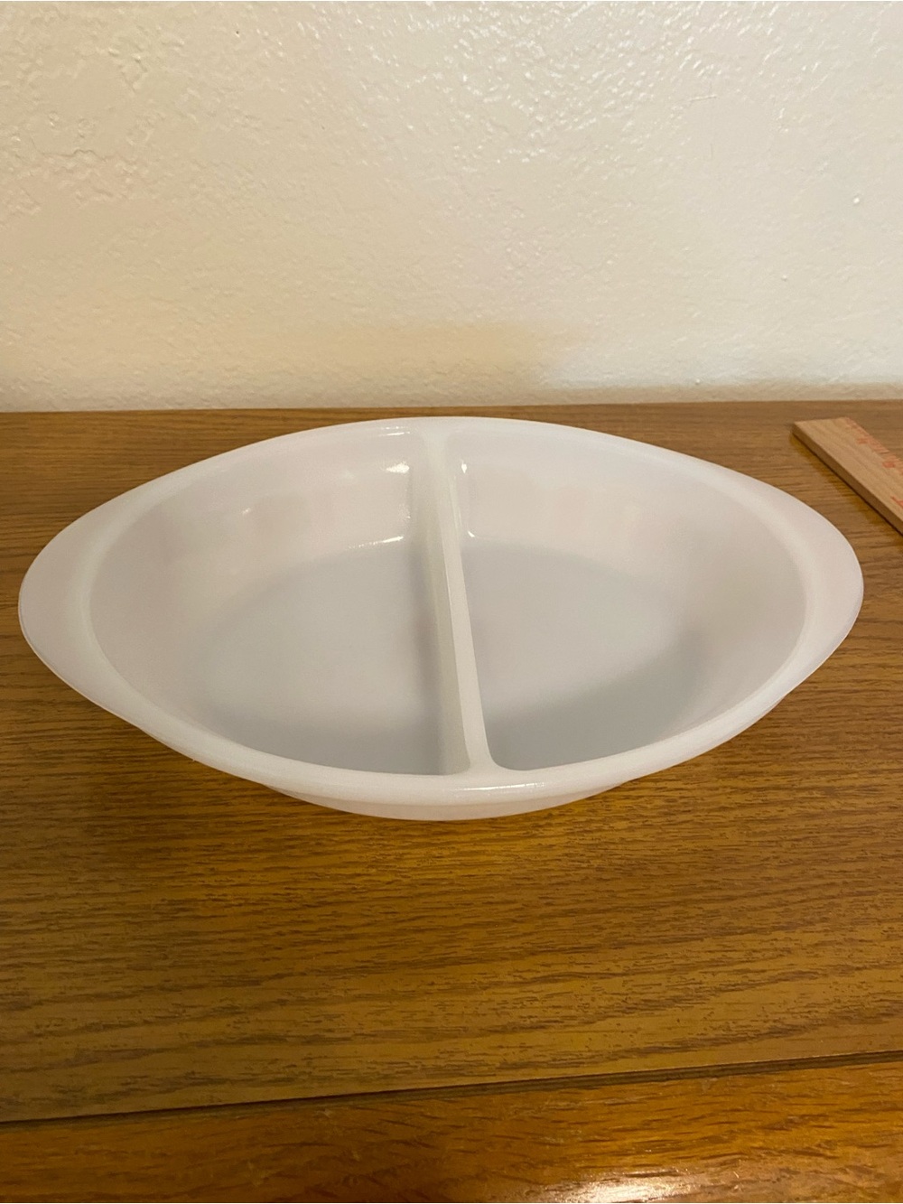 Porcelain-Style White Divided Serving Platter